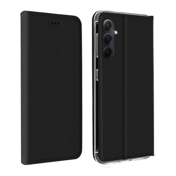 Akashi Etui Folio (noir) - Samsung Galaxy A25 prix maroc- Smartmarket.ma