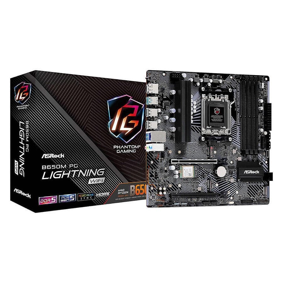 MN0006109441 ASRock B650M PG Lightning WIFI prix maroc- Smartmarket.ma