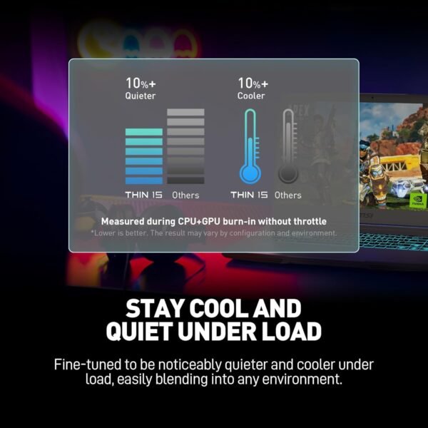 MSI-THIN-B13VE-2660XMA  15.6(144Hz)  i7-13620H  8GB2 DDR4  512GB SSD Gen 4  RTX 4050  FDOS