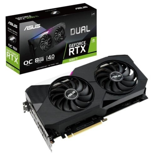 ASUS GeForce RTX Dual 3060 Ti 8G V2 (LHR) - Carte Graphique