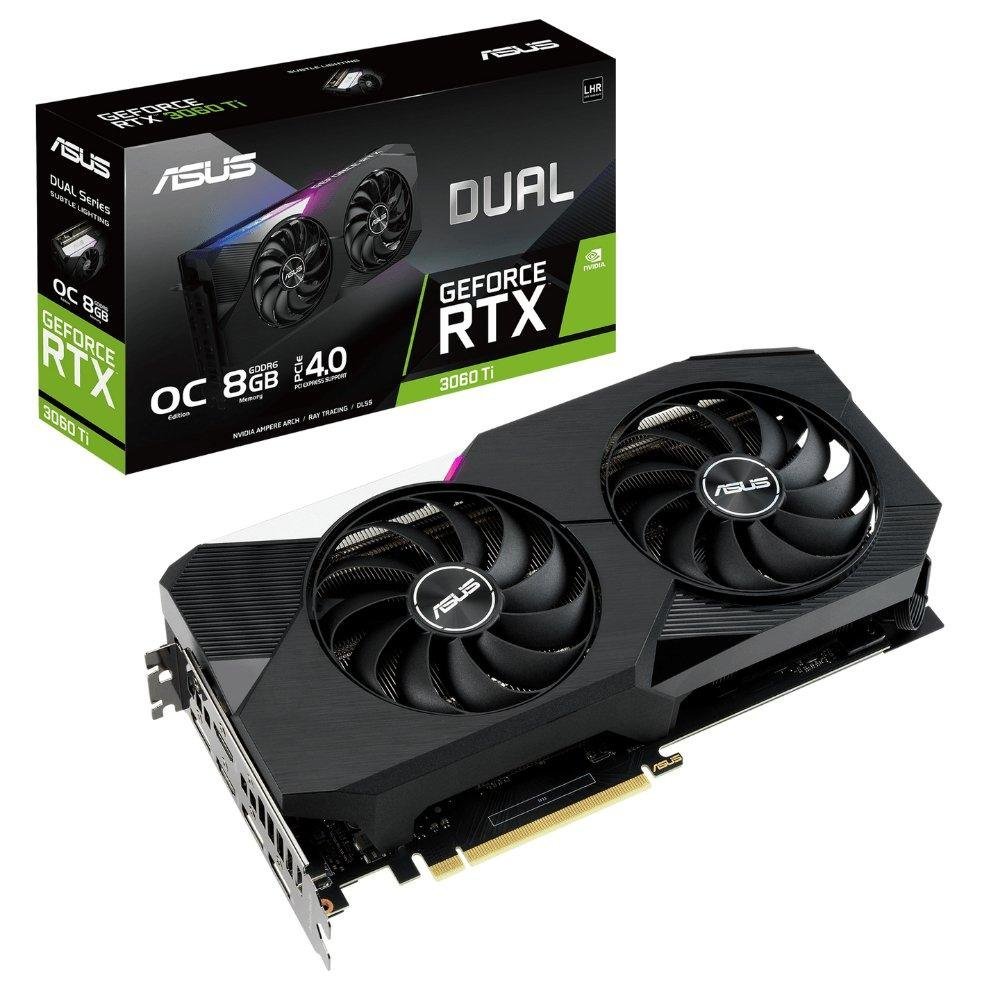 ASUS GeForce RTX Dual 3060 Ti 8G V2 (LHR) - Carte Graphique