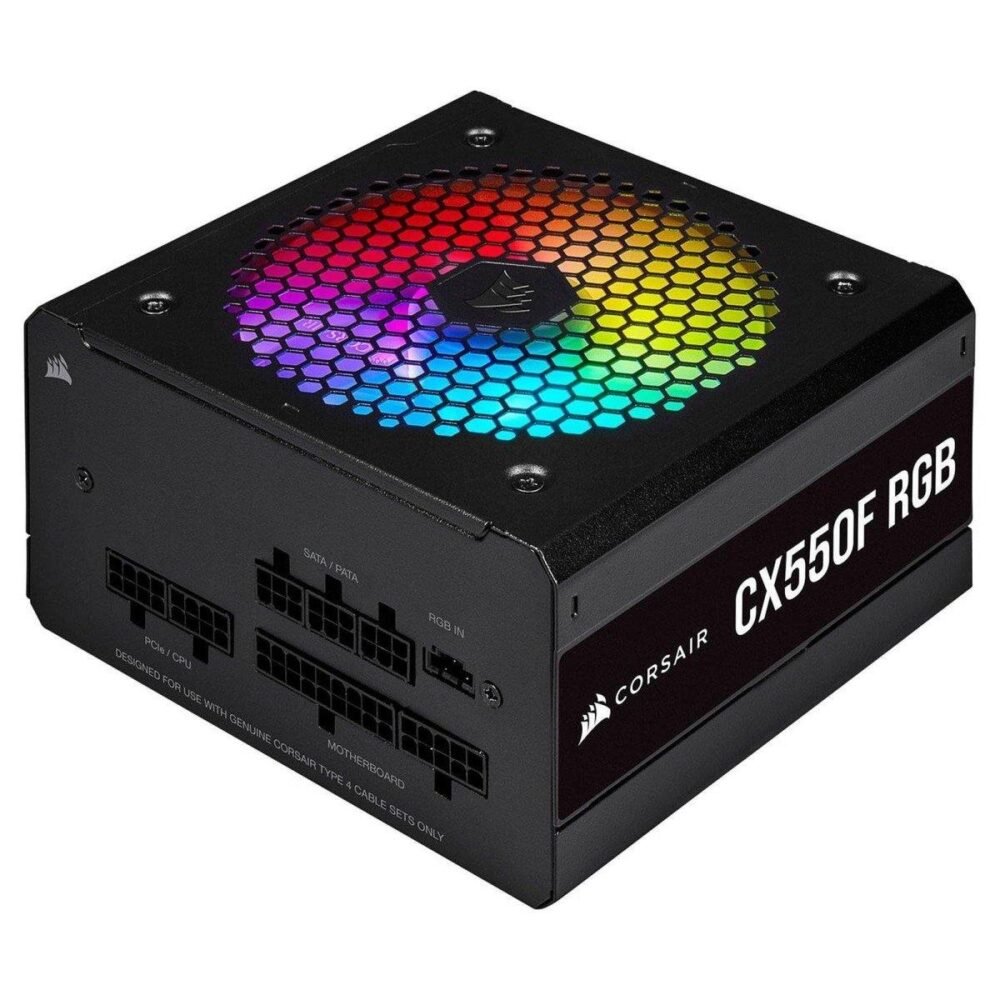 Corsair CX550F RGB 80PLUS Bronze (Noir) prix maroc- Smartmarket.ma