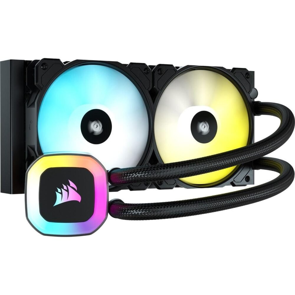 Corsair H100 RGB 240mm Liquid CPU Cooler prix maroc- Smartmarket.ma