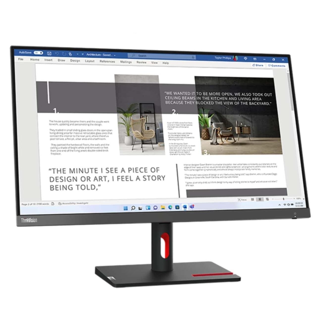 Lenovo ThinkVision S27i-30 - LED IPS 27p prix maroc- Smartmarket.ma