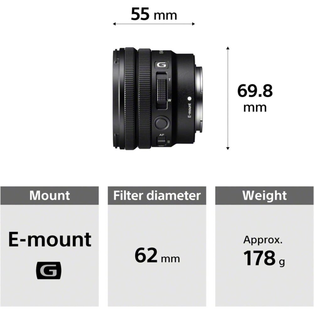 Sony SEL E PZ 10-20mm F/4G
