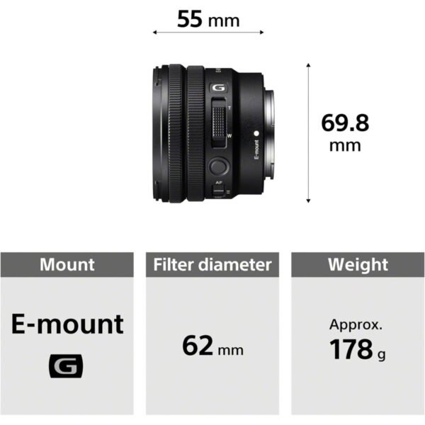 Sony SEL E PZ 10-20mm F/4G