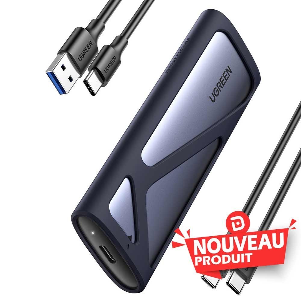 Ugreen Boitier disque dur externe Nvme M2 SATA SSD 524656