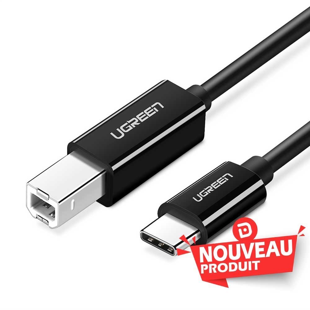 Ugreen Cable imprimante USB-C to BM Noir 2M 524679