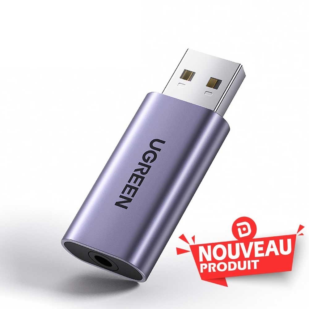 Ugreen Adaptateur USB-A to Port Jack audio 3 5mm 524720