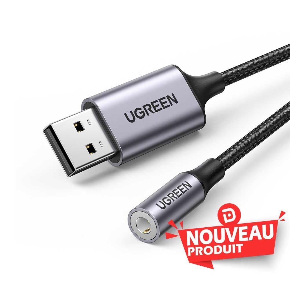 Ugreen Cable USB-A to Port Jack audio 3 5mm 524721