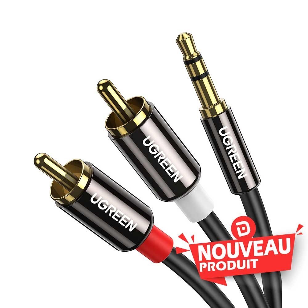 Ugreen Cable Audio 3.5mm Male to RCA Male 2M 524734