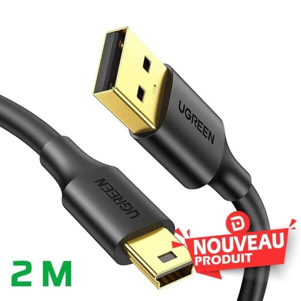 Ugreen Cable USB 2.0 to Mini USB 5 Pin 2M 524737