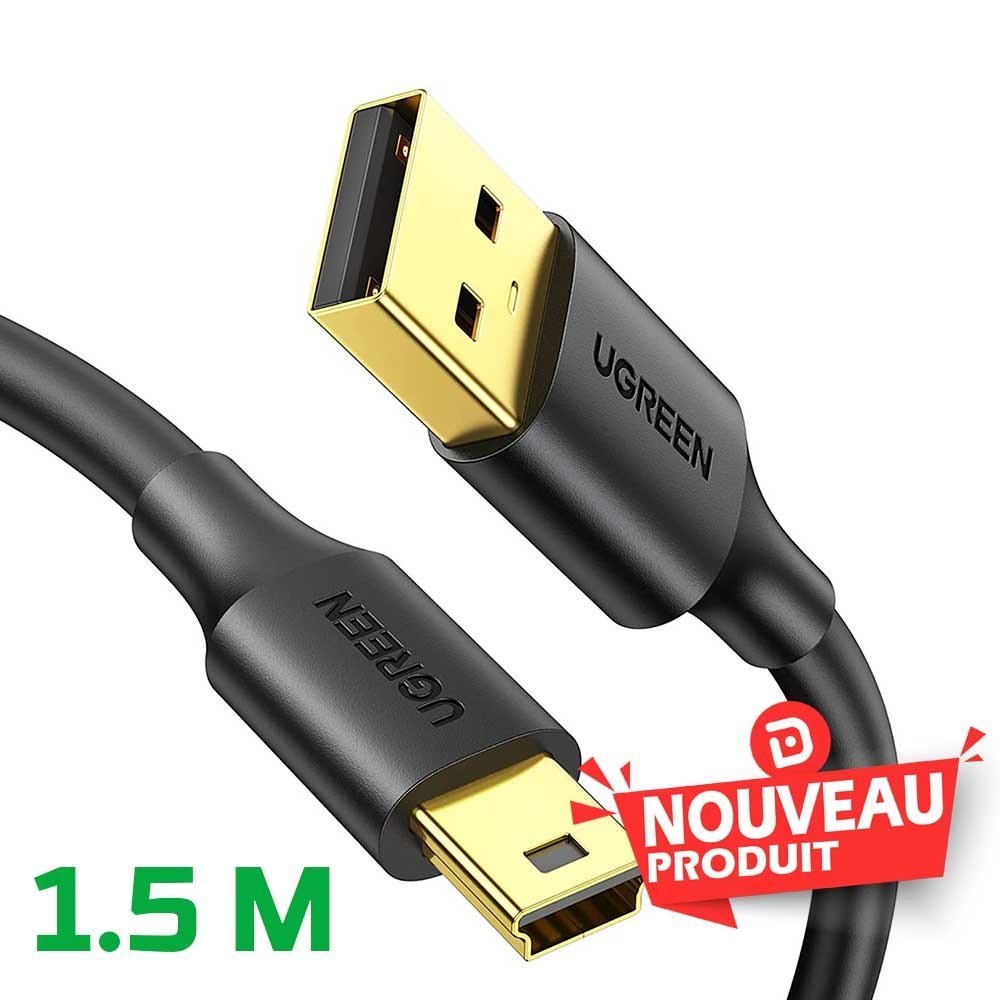 Ugreen Cable USB 2.0 to Mini USB 5 Pin 1 5M 524738