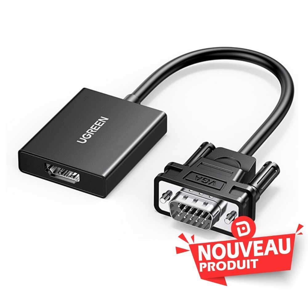 Ugreen Adaptateur VGA Male to HDMI Female 524771