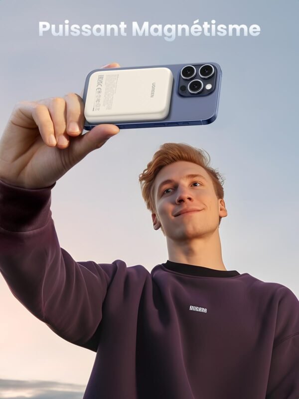 UGREEN Batterie Externe Magnétique sans Fil 10000mAh 20W USB C 61LJw1l26fL