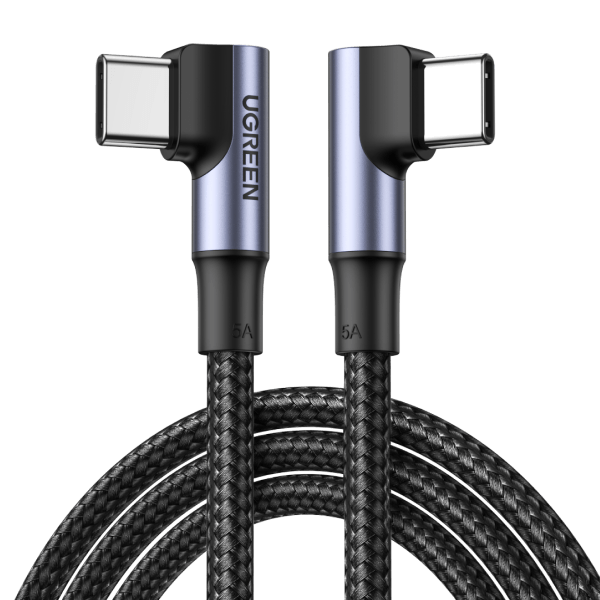 UGREEN Câble USB C vers USB C Coudé 100W 5A Câble USB Type C 90 Degrés Charge Rapide Nylon Tressé 70698_eb3bea77-fd17-4938-ad8e-435b822a1f58-948116-529936