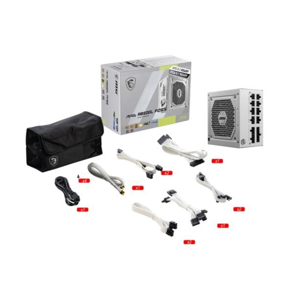 Alimentation-MSIMAGA850GLPcie5-Blanc_2