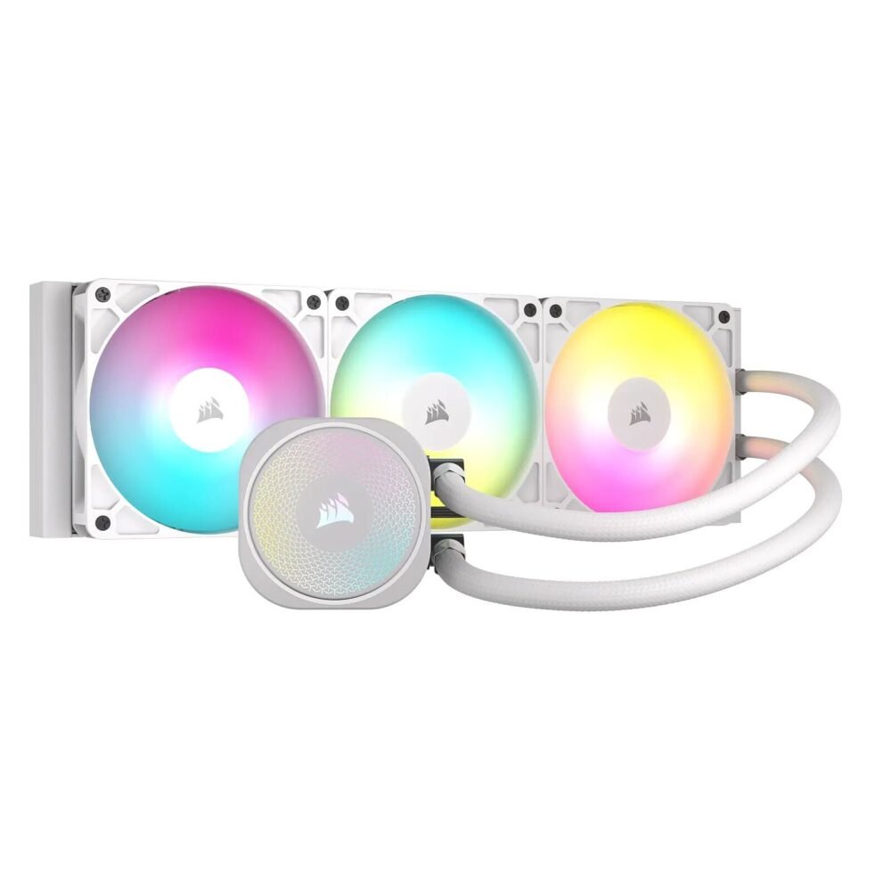  CORSAIR Nautilus ARGB 360mm - Blanc (2)
