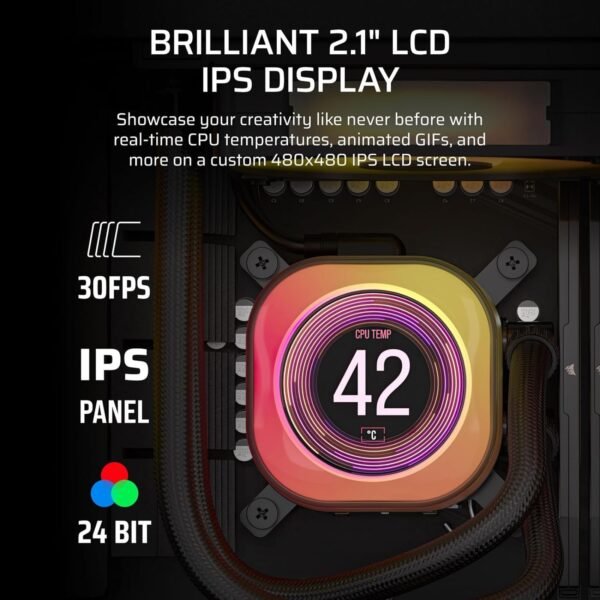 CORSAIR iCUE Link Titan 360 RX LCD (3)