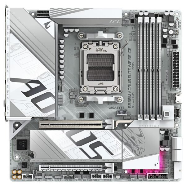 Gigabyte-B850M-AORUS-ELITE-WF6E-ICE-1.0-4 Gigabyte B850M AORUS ELITE WF6E ICE 1.0 (4)