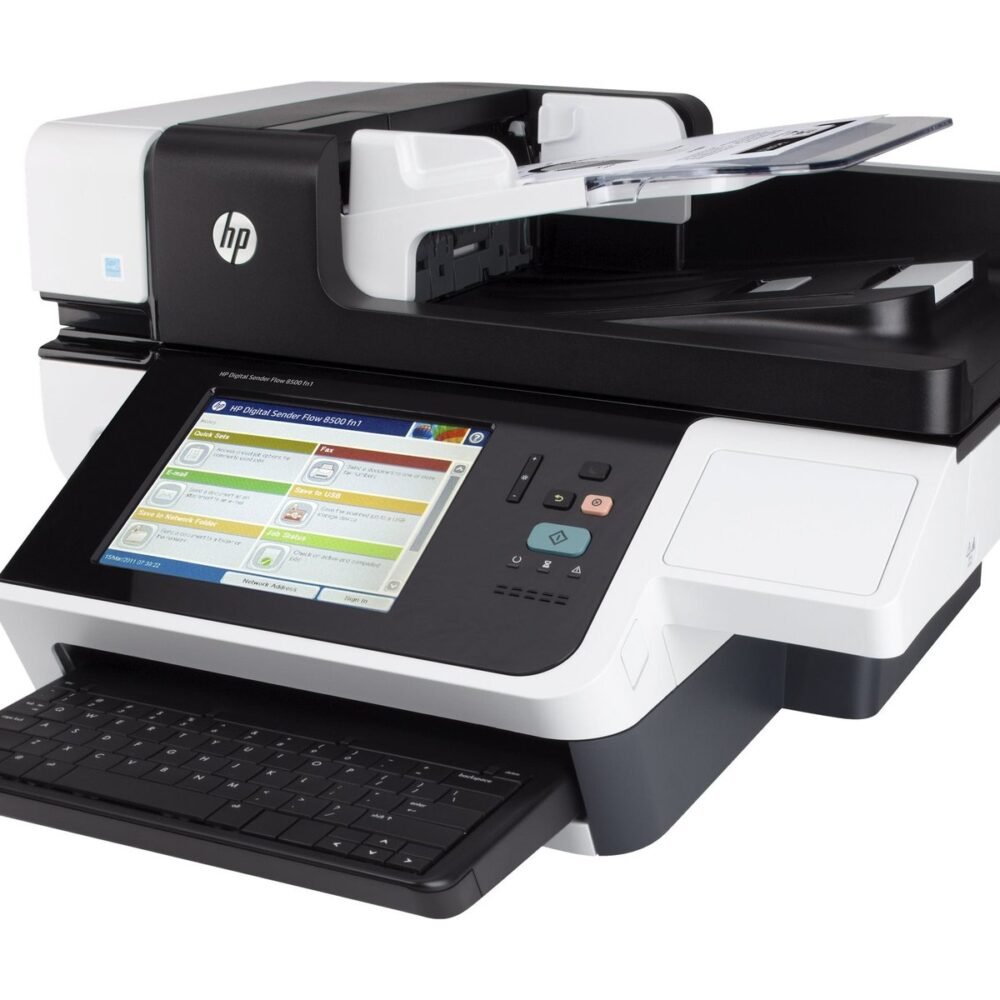 HPDigitalSenderFlow8500fn2Flatbed10ppm200ipm-1200pp-ADF150F-3584Mo-USBEthernetWifi