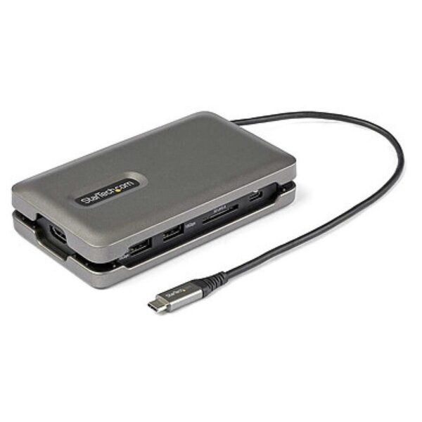 StarTech.com Adaptateur multiport USB-C vers HDMI 4K 60 Hz, Hub USB 2 ports, SD/microSD et Power Delivery 100W MN0005937456_1