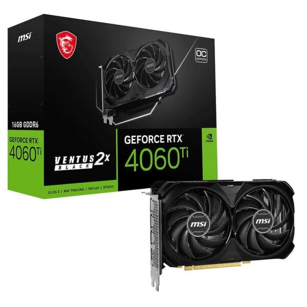 MSI GeForce RTX 4060 Ti VENTUS 2X BLACK 16G OC MN0006061695