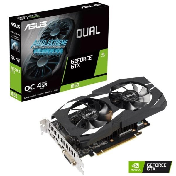Asus Dual GeForce GTX 1650 OC Edition DUAL-GTX1650-O4GD6-P asus-dual-geforce-gtx-1650-oc-edition-dual-gtx1650-o4gd6-p-prix-maroc-1