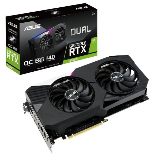 ASUS GeForce RTX Dual 3060 Ti 8G V2 (LHR) - Carte Graphique asus-geforce-rtx-dual-3060-ti-8g-v2-lhr-carte-graphique-or-8-go-gddr6-prix-maroc-1
