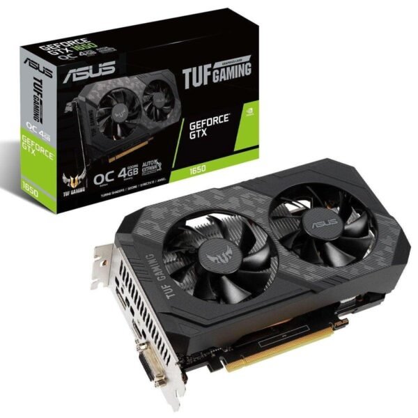 Asus TUF Gaming GeForce GTX 1650 OC (TUF-GTX1650-O4GD6-P-GAMING) asus-tuf-gaming-geforce-gtx-1650-oc-tuf-gtx1650-o4gd6-p-gaming-prix-maroc-1