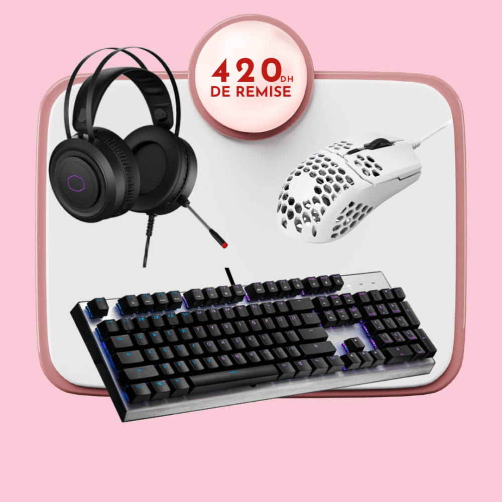 cooler-master-ch321-cooler-master-ck351-cooler-master-mm710-matte-blanc-prix-maroc