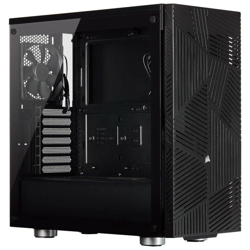 Corsair 275R Airflow Noir - Boîtier gaming moyen-tour en verre trempé corsair-275r-airflow-noir-boitier-gaming-moyen-tour-en-verre-trempe-prix-maroc-1
