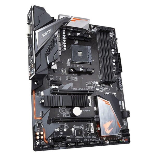 gigabyte-b450-aorus-elite-carte-mere-or-connecteur-led-rgb-prix-maroc-4