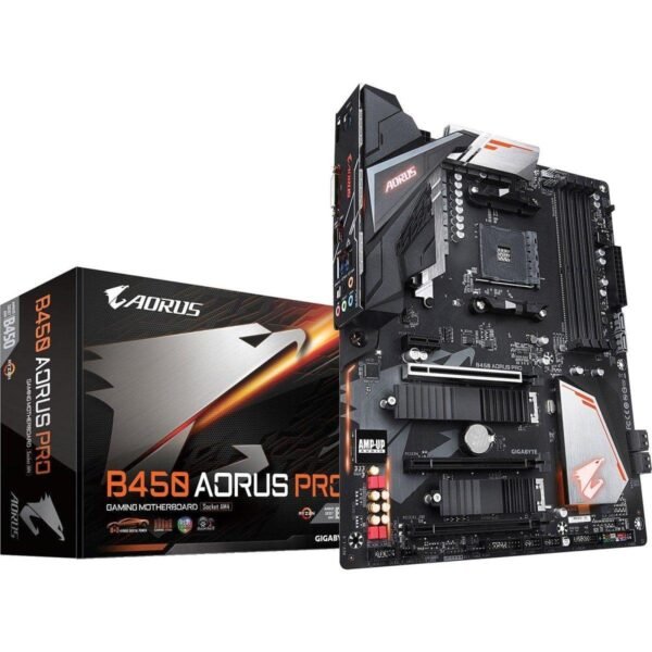Gigabyte B450 AORUS PRO - Carte mère gigabyte-b450-aorus-pro-carte-mere-or-smart-fan-5-prix-maroc-1