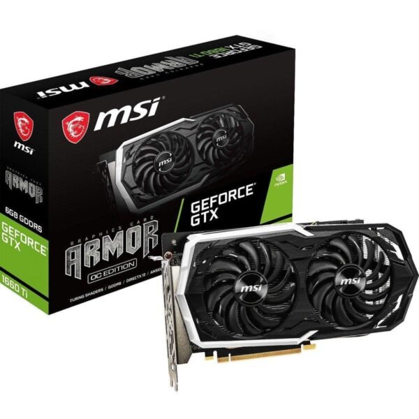 MSI GeForce GTX 1660 Ti Armor 6G OC - Carte graphique msi-geforce-gtx-1660-ti-armor-6g-oc-carte-graphique-or-6-go-gddr6-prix-maroc-1