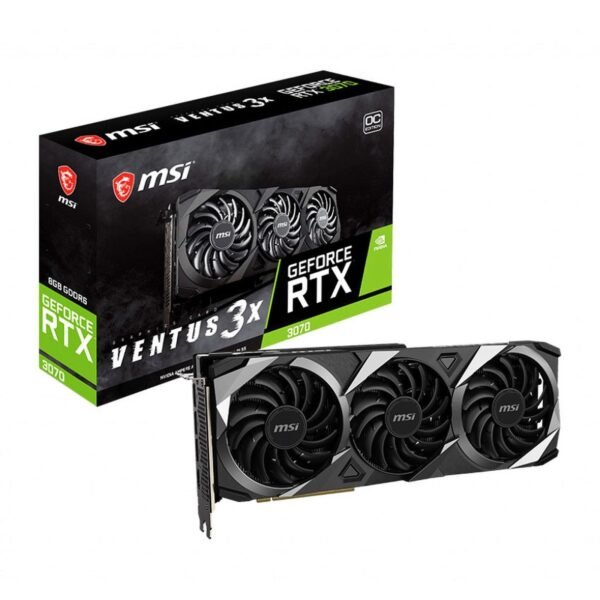 MSI GeForce RTX 3070 VENTUS 3X 8G OC LHR - Carte Graphique msi-geforce-rtx-3070-ventus-3x-8g-oc-lhr-carte-graphique-or-8-go-gddr6-prix-maroc-1