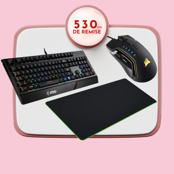 MSI Vigor GK20 + Corsair Glaive RGB Pro + Razer Gigantus V2 XXL msi-vigor-gk20-corsair-glaive-rgb-pro-razer-gigantus-v2-xxl-prix-maroc