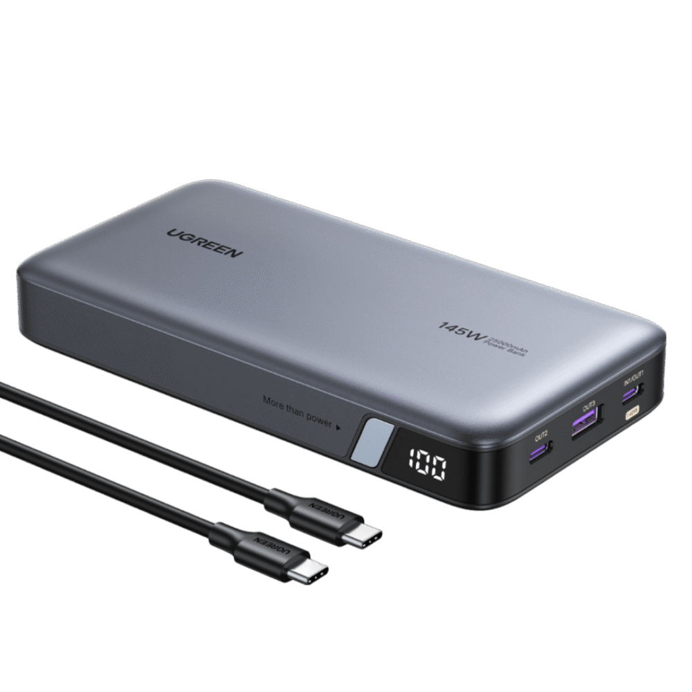 UGREEN Batterie Externe Portable USB C 25000 mAh 145W 3 Sorties Câble pixelcut-export_7-424222