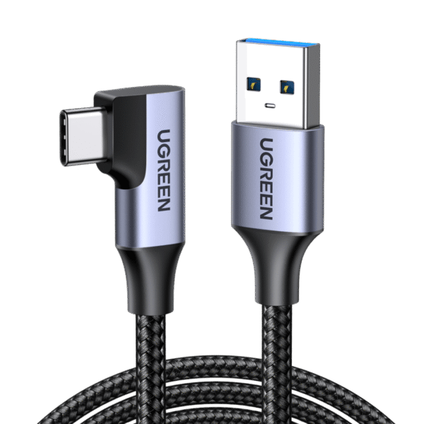 UGREEN Câble USB C vers USB 3.0 Coudé Charge Rapide 3A en Nylon Tressé ugreen-cable-usb-c-vers-usb-3-0-coude-charge-rapide-3a-434328